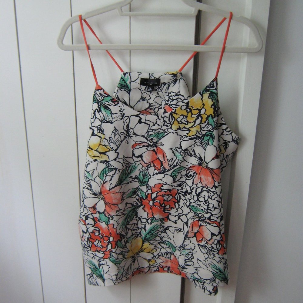 The Limited Strappy Floral Blouse